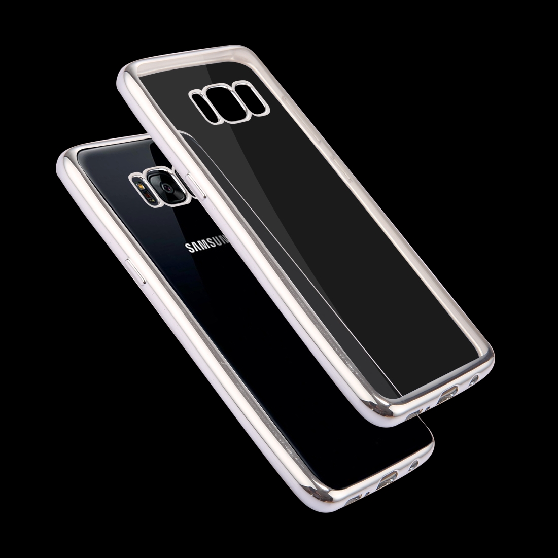 Verantwoordelijk persoon Faial Hoeveelheid geld Samsung Galaxy S8 Transparant Bumper Hoesje Zilver - JustXL