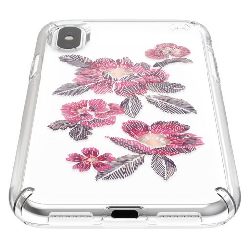 Speck Presidio Clear + Print Apple iPhone X/XS Embroideredfloral Fuchsia/Clear-149243